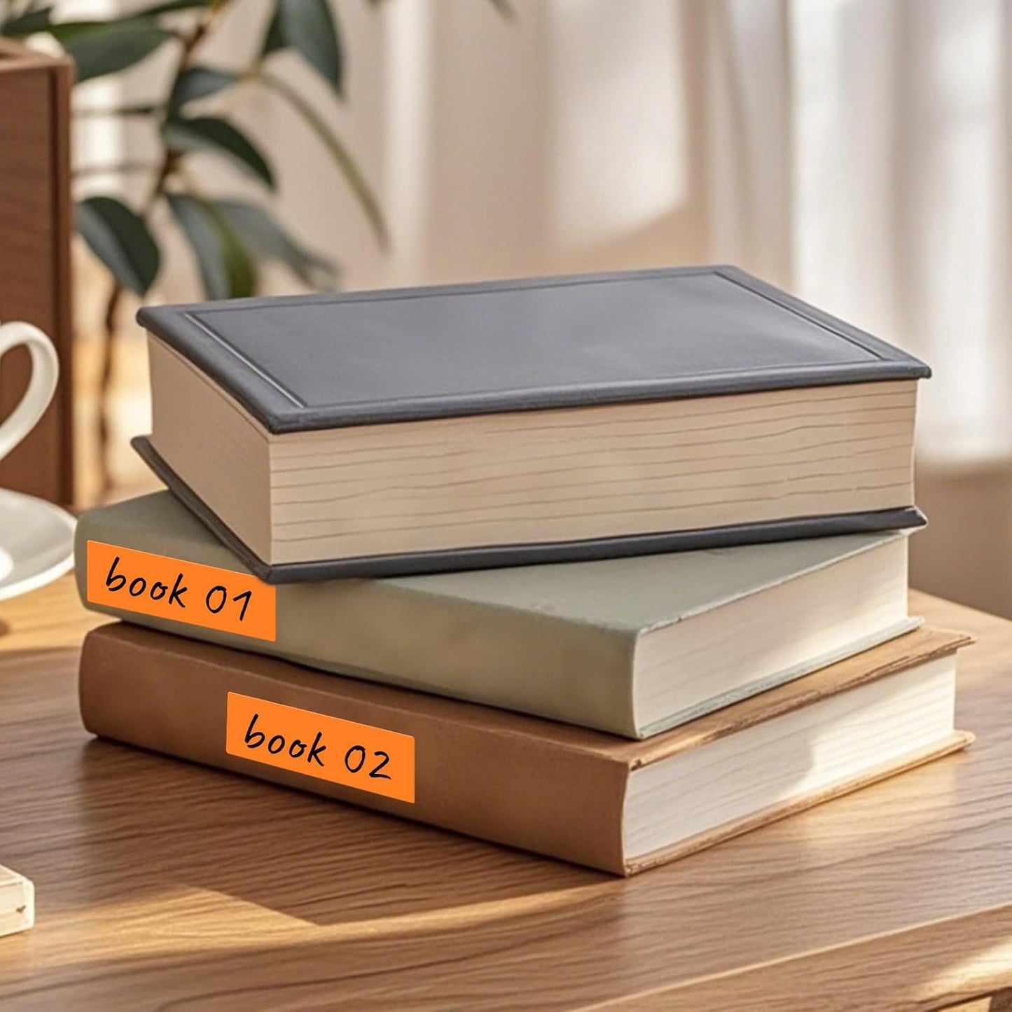 Color Coding Stickers Rectangle 3×1 Inch Vinyl Orange Sticker Removable Waterproof Writable File Folder Moving Labels for Boxes Home Office Marking 160 PCS