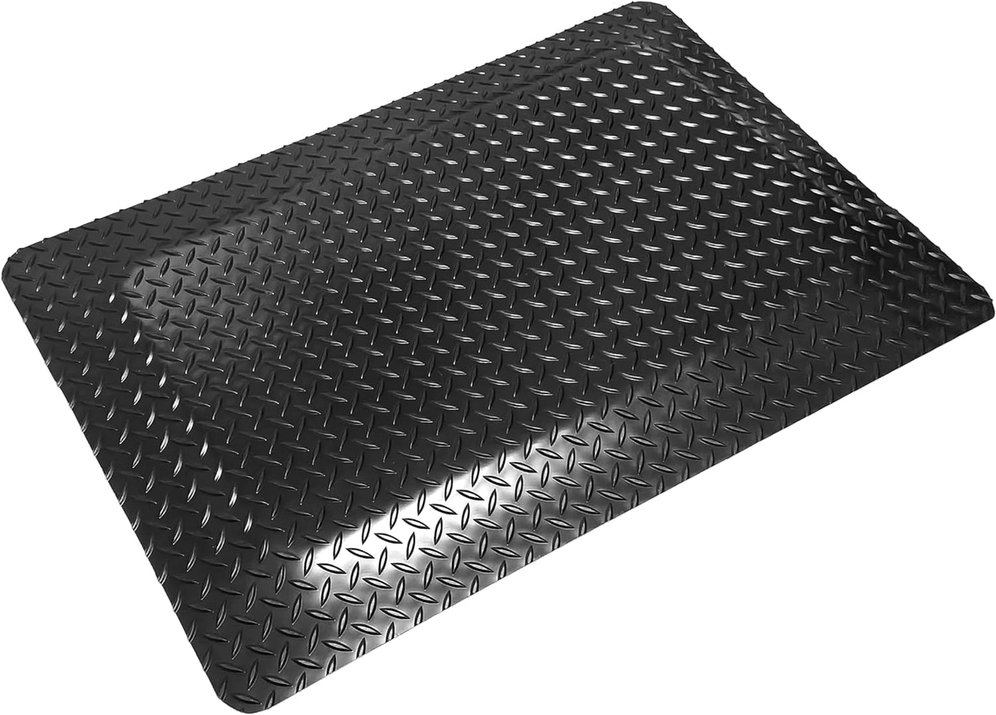 Rhino Mats, American Classic Diamond Anti-Fatigue Mats, Industrial Ergonomic Comfort Standing Mat for Work, Home, Garage, Office, Kitchen or Anywhere (Black 1" Thick, 2 FT. x 3 FT.)