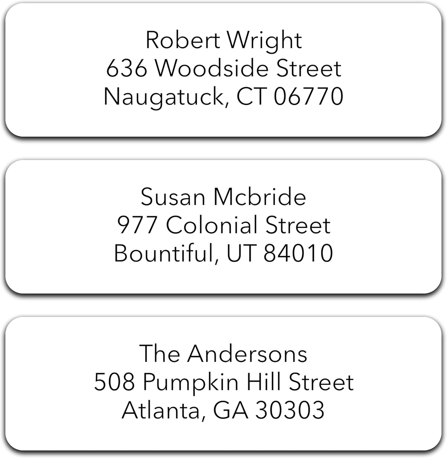 250 Personalized Return Address Labels - Custom Address Labels on Sheets