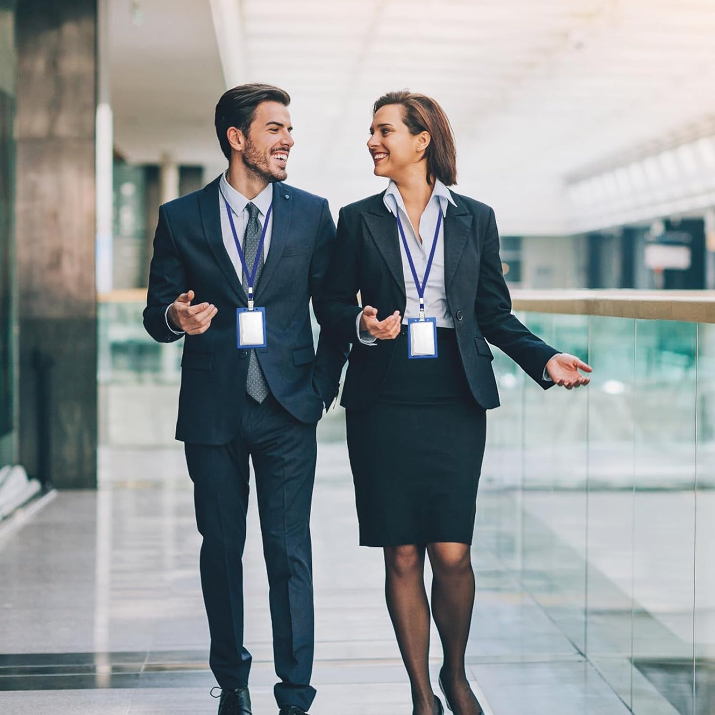 Lanyards for Id Badges,100 Packs Lanyard Bulk with Flat Badge for Name Tag Lanyard ID Holder