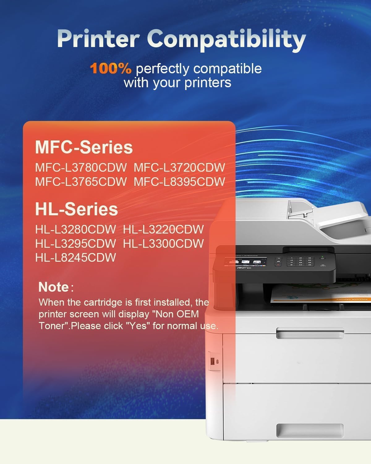 TN229XL Black Compatible Toner Cartridges Replacement for TN229 TN-229 TN 229 XL Toner Cartridges to Use with MFC-L3780CDW MFC-L3720CDW HL-L3280CDW HL-L3220CDW Printer(2 Blacks)