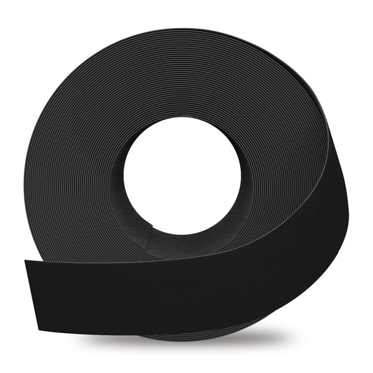 GSCIT Club Black Edge Banding, 2 inch x 50ft Melamine Edge Banding with Hot Melt Adhesive Preglued Cabinet Edge Banding Flexible Black Veneer Edging