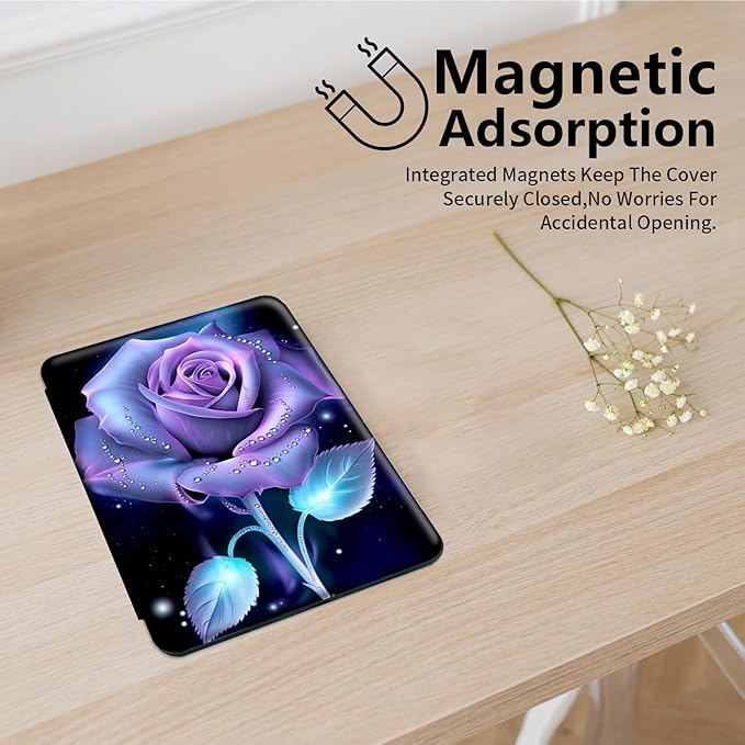 for Fire HD 10 Tablet Case 11th Generation 2021 and Amazon Fire HD10 Plus Case 10.1", 360 Degree Rotating Stand Smart Protective Case,for Fire HD 10 2021 Tablet,Tree Sunset