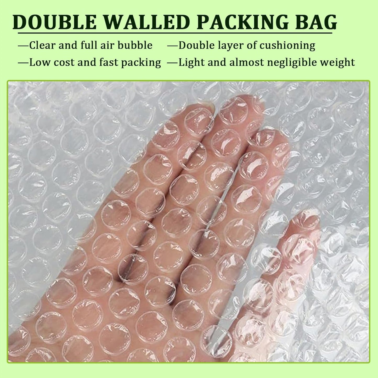 Bubble Out Bag16x20 Inch, 16 Pack Clear Bubble Pouches Wrap bags for Packaging, Double Walled Shockproof Bubble Cushioning Wrap Bag for Packing, Storage and Moving Supplies for Dishes