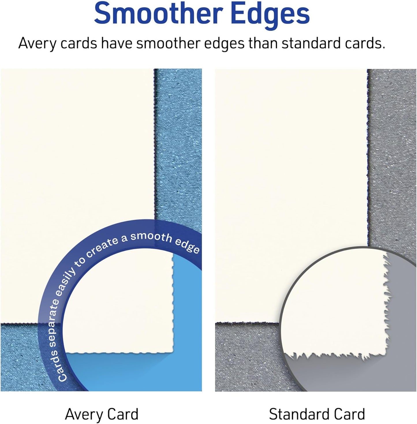 Avery Printable Tent Cards, 3.5" x 11", Ivory with Embossed Border, 50 Blank Place Cards for Laser or Inkjet Printers (5915)