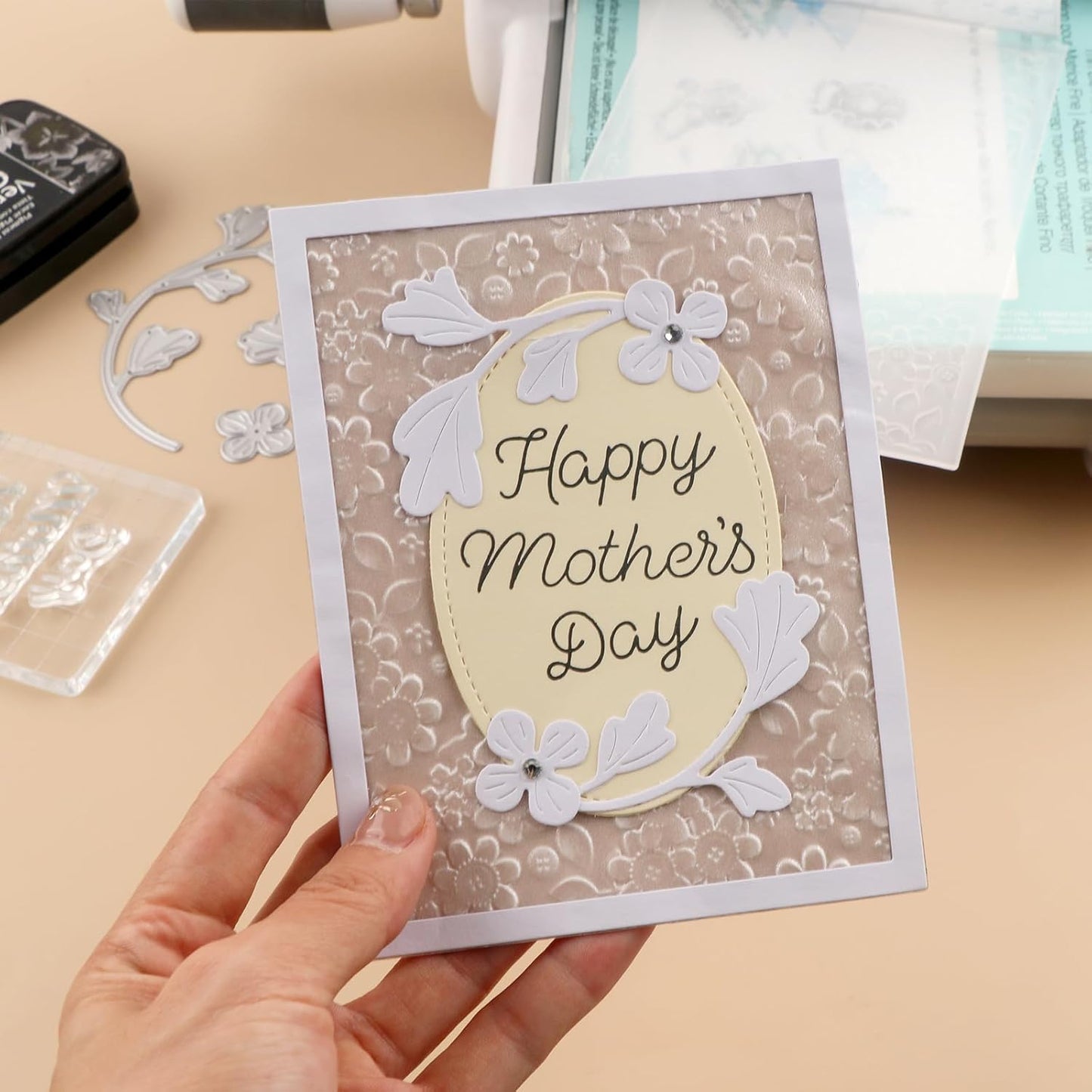 BAOFALI 3D Embossing Folder for Card Making Blooms Plastic Embossing Folders for DIY Scrapbooking Photo Album Card Paper Craft Decoration Embossing Template Paper Card Embossing Stencil