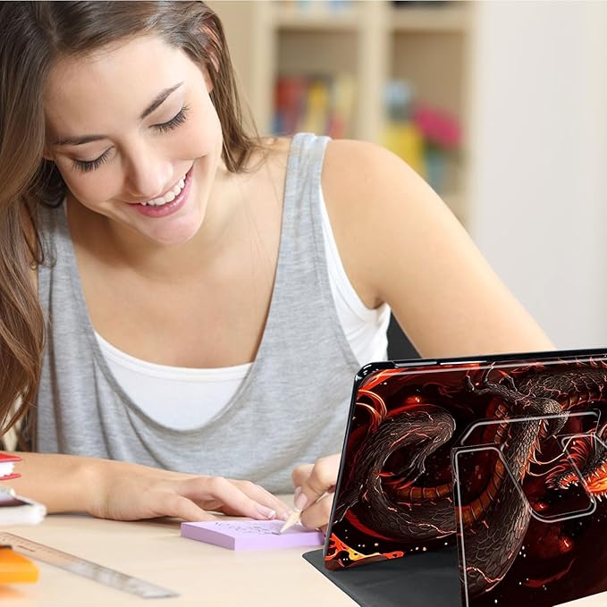 for Kindle Fire 7 case 2019 2017 Release 9th 7th Generation,360 Degree Rotating Stand Smart Protective Cover Case for Amazon fire 7 Tablet 9th/7th Generation,Fire Dragon