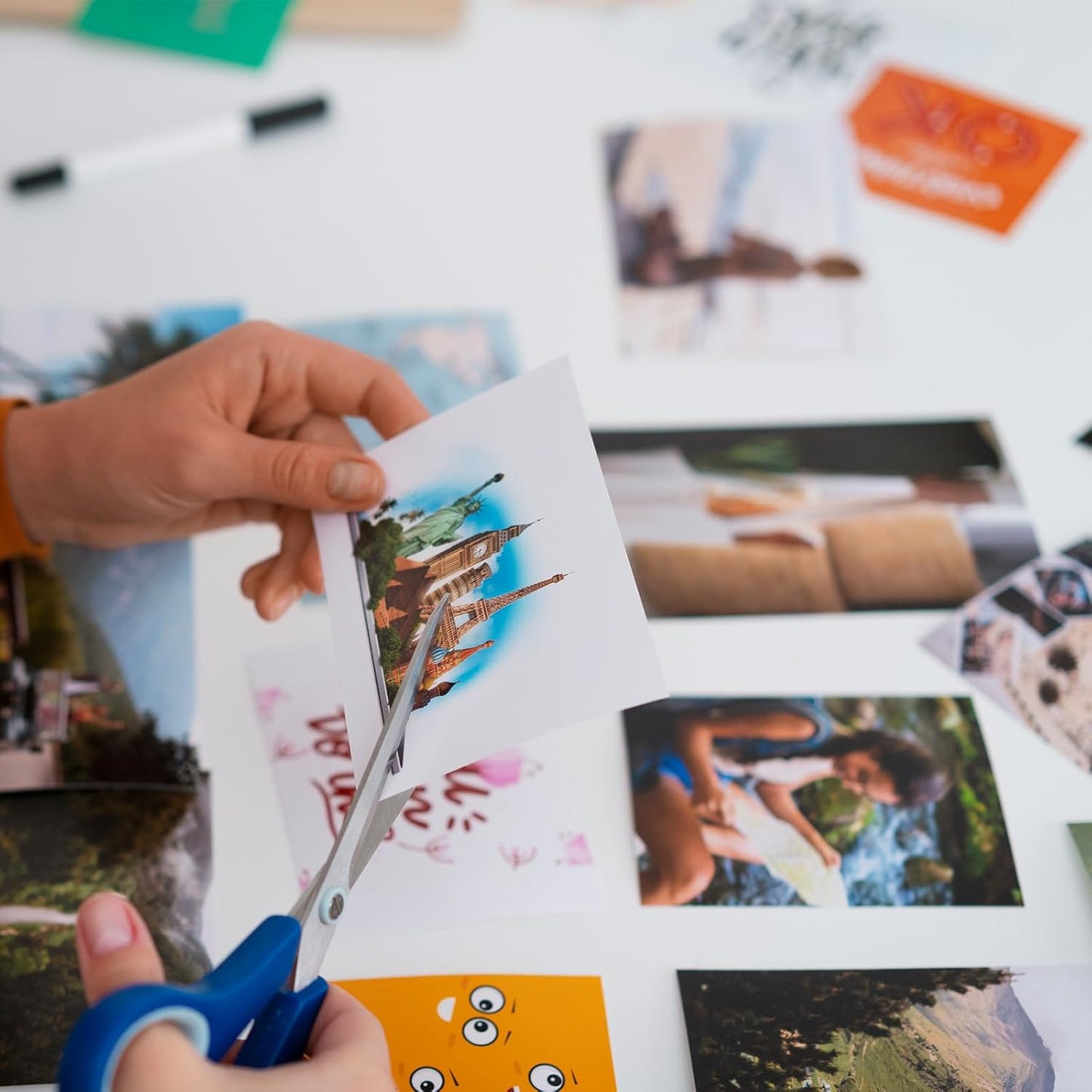 Printable Magnetic Sheets 8.5x11 Inches for Inkjet Printers, 8 Sheets Glossy Print Paper Non-Adhesive Backing, 12mil Thickness DIY Flexible Magnet Photos