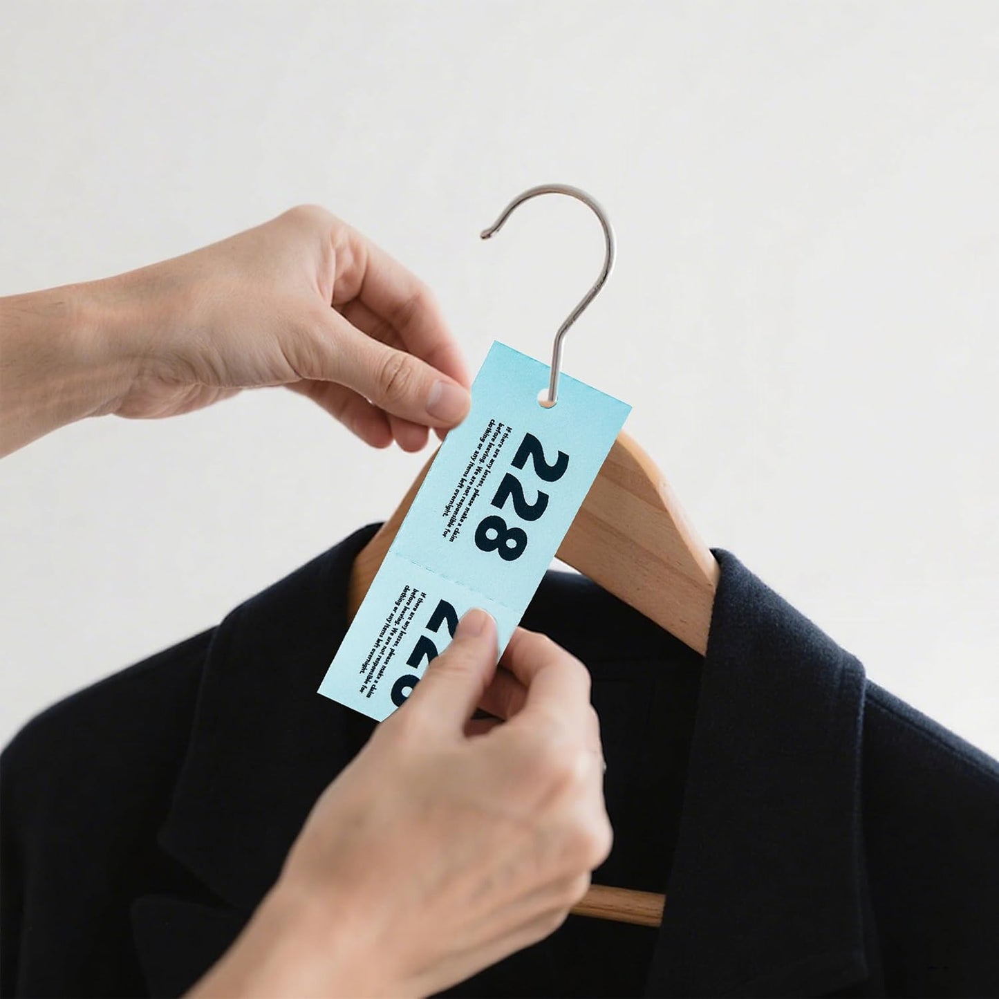500 Pcs Coat Check Tickets 2 Part Book Bulk 5.8x4.2 Inch A6 Paper Coat Room Tags Raffle Tickets Coat Check Tags 1 to 500 with Hole for Cloakroom Storage or Event Raffle Draws (Blue) (1)