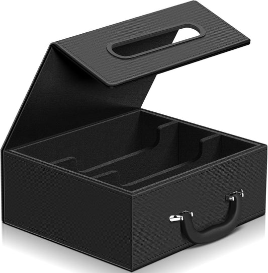 110+ Magnetic Card Holder Card Deck Case, Leather Magnetic Closure Commander Card Portable Storage Box Card Holders Fit for Baseball Cards, Sports Cards, MTG, Game Card Standard Cards