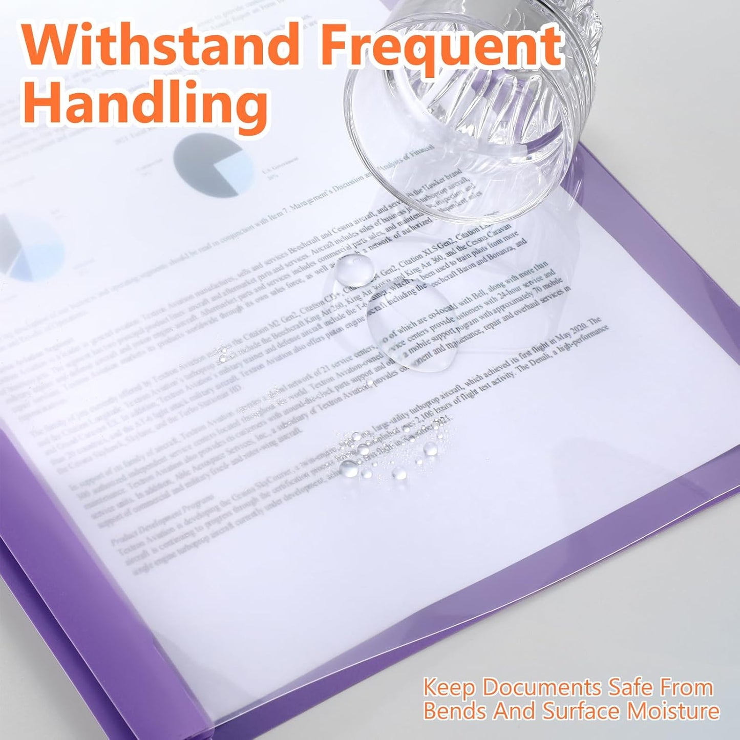 48 Pack Plastic Report Covers with 3 Prongs Presentation Folders Bulk, 100 Sheet Capacity, Clear Front Report Covers for Presentation Document Paper School Office Supplies (Colorful)