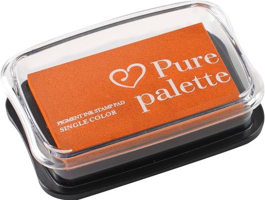 Large Finger Ink Pads for Kids Washable Craft Ink Stamp Pads, DIY for Rubber Stamps, Paper, Scrapbooking, Wood Fabric, Best Gift for Kids (3 x2inch Orang)