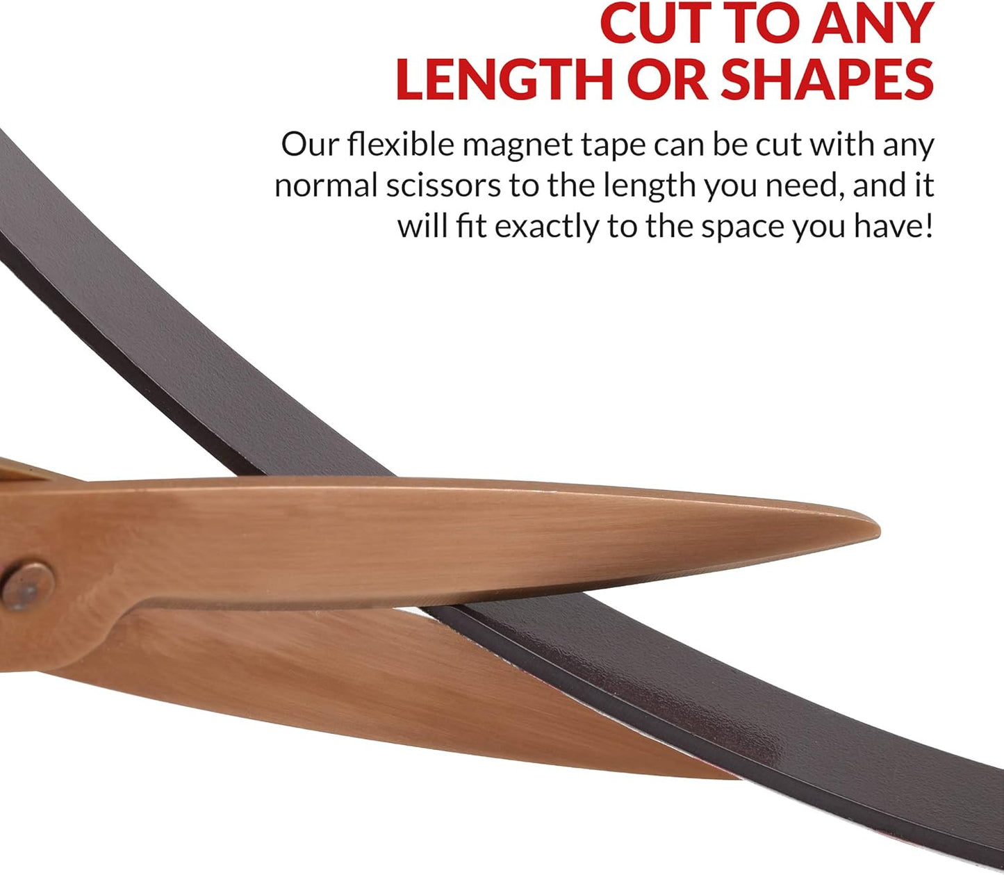 Magnetic Tape, 15 Feet Magnet Tape Roll (1/2'' Wide x 15 ft Long), with 3M Strong Adhesive Backing. Perfect for DIY, Art Projects, whiteboards & Fridge Organization