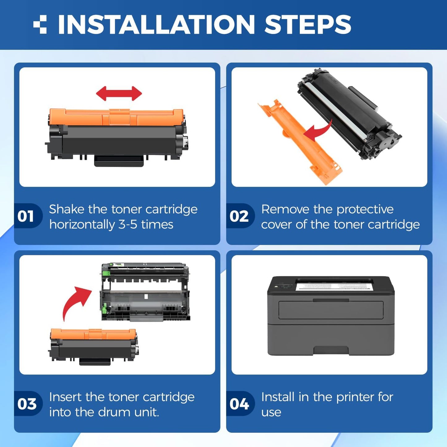 TN770 Black Toner Cartridge High Yield 2-Pack with chip Replacement for Brother TN-770 TN770 770 Toner Compatible with Brother HL-L2370DW HL-L2370DWXL MFC-L2750DW MFC-L2750DWXL Printer Ink All-in-One