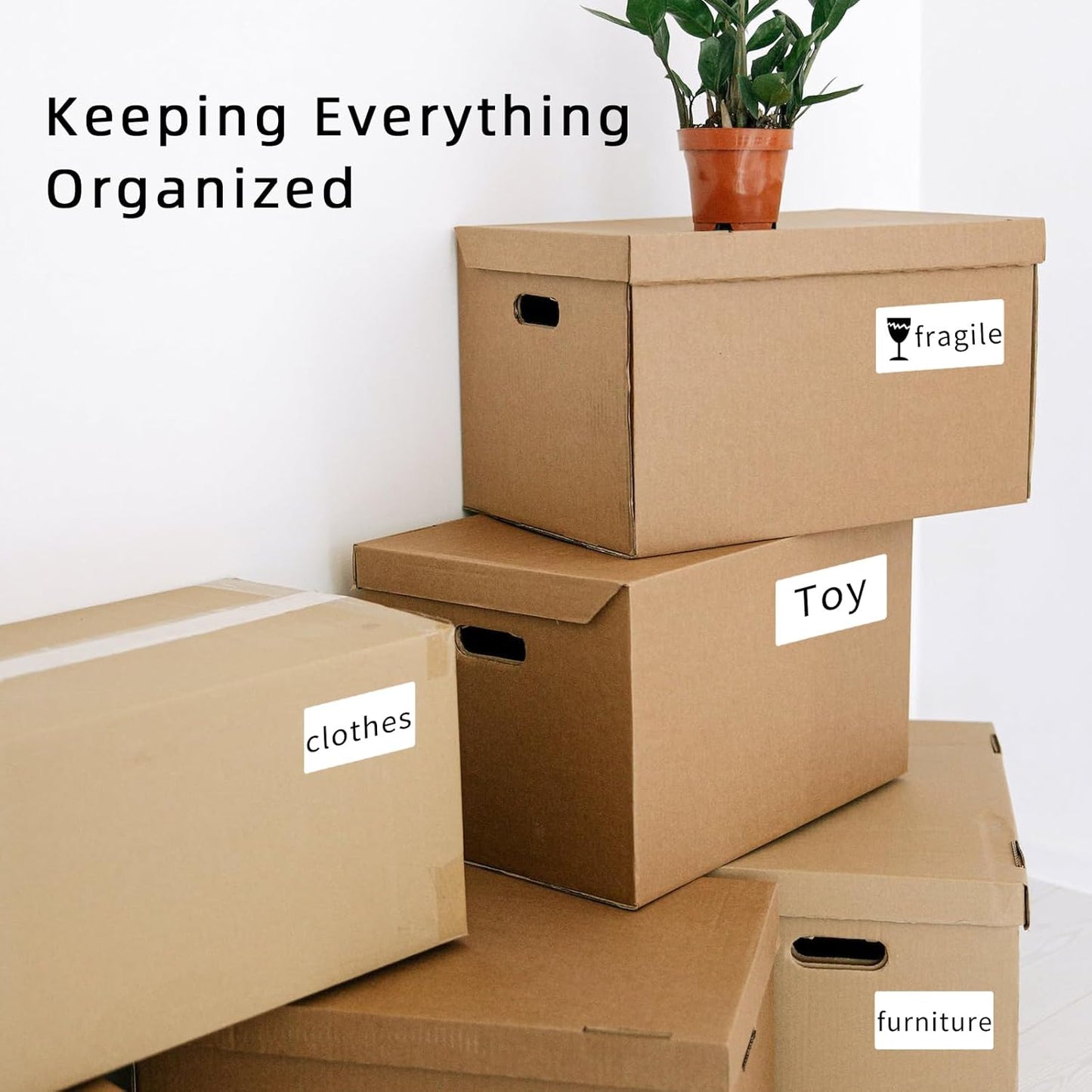 2×4 Inch Removable Blank Freezer Labels,Water/Oil/Tear Resistant/Ink Won't Smudge No Residue (105pcs,1 Bag)