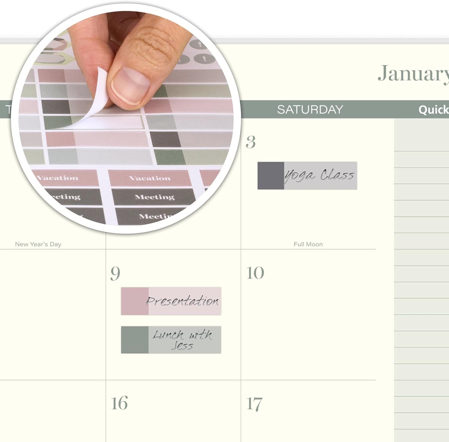 Cambridge 2026 Planner, Weekly & Monthly, 8-1/2" x 11", Large, Serene (1766-905-26)