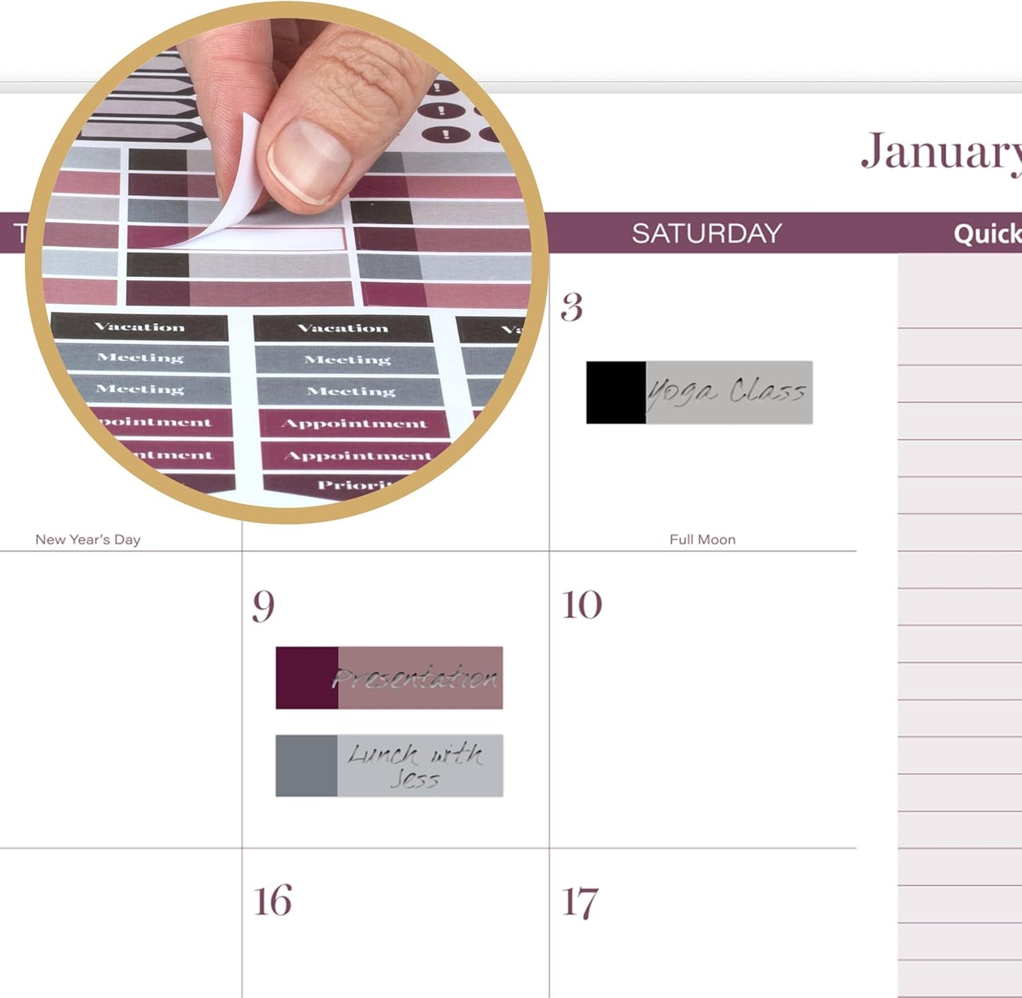 Cambridge 2026 Planner, Weekly & Monthly, 8-1/2" x 11", Large, Customizable, Facet (1755-901-26)