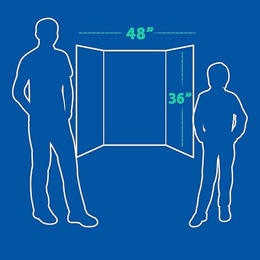 Flipside Products 36” x 48” Foam Project Boards for Presentations, Science Fair, School Projects, Event Displays and Trifold Picture Board - Assorted Colors - 10 Pack