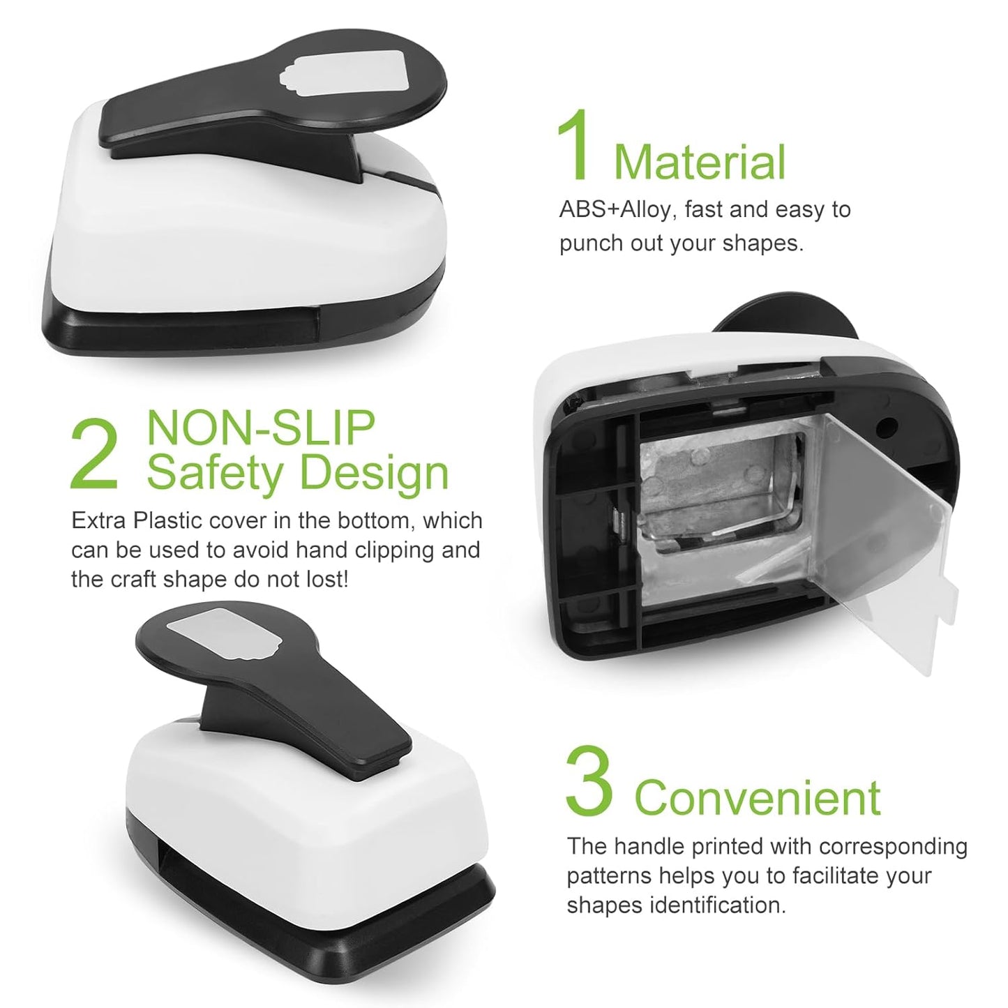 UCEC Paper Craft Tag Punch 2 Inches with 1 Roll Hemp Rope 32ft, Tag Shape Lever Action Craft Puncher for Paper Crafting Scrapbooking Cards Arts for DIY Projects