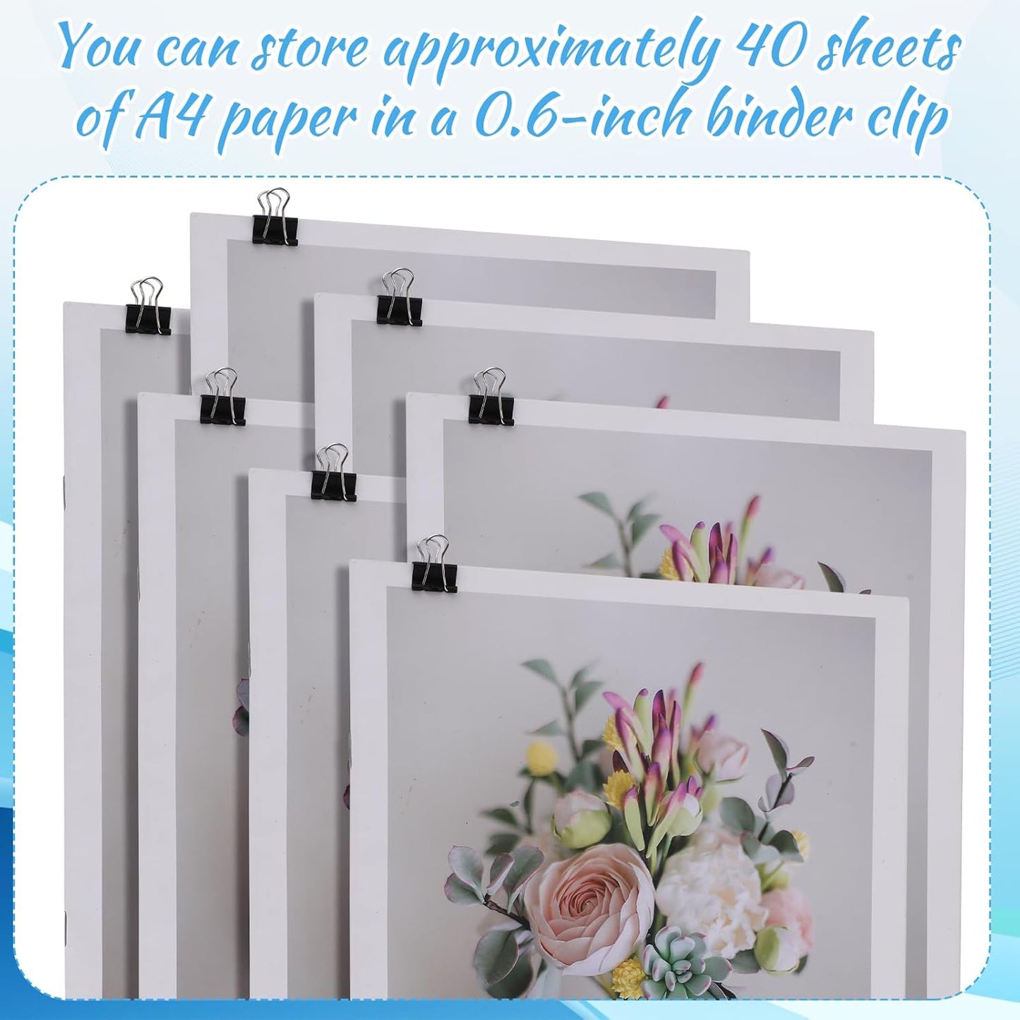 Jetec 500 Pieces 0. 6 Inch Black Binder Clips Bulk Small Paper Clamps Metal Paper Clips for Teachers Students Classroom Business Office and School Office Supplies