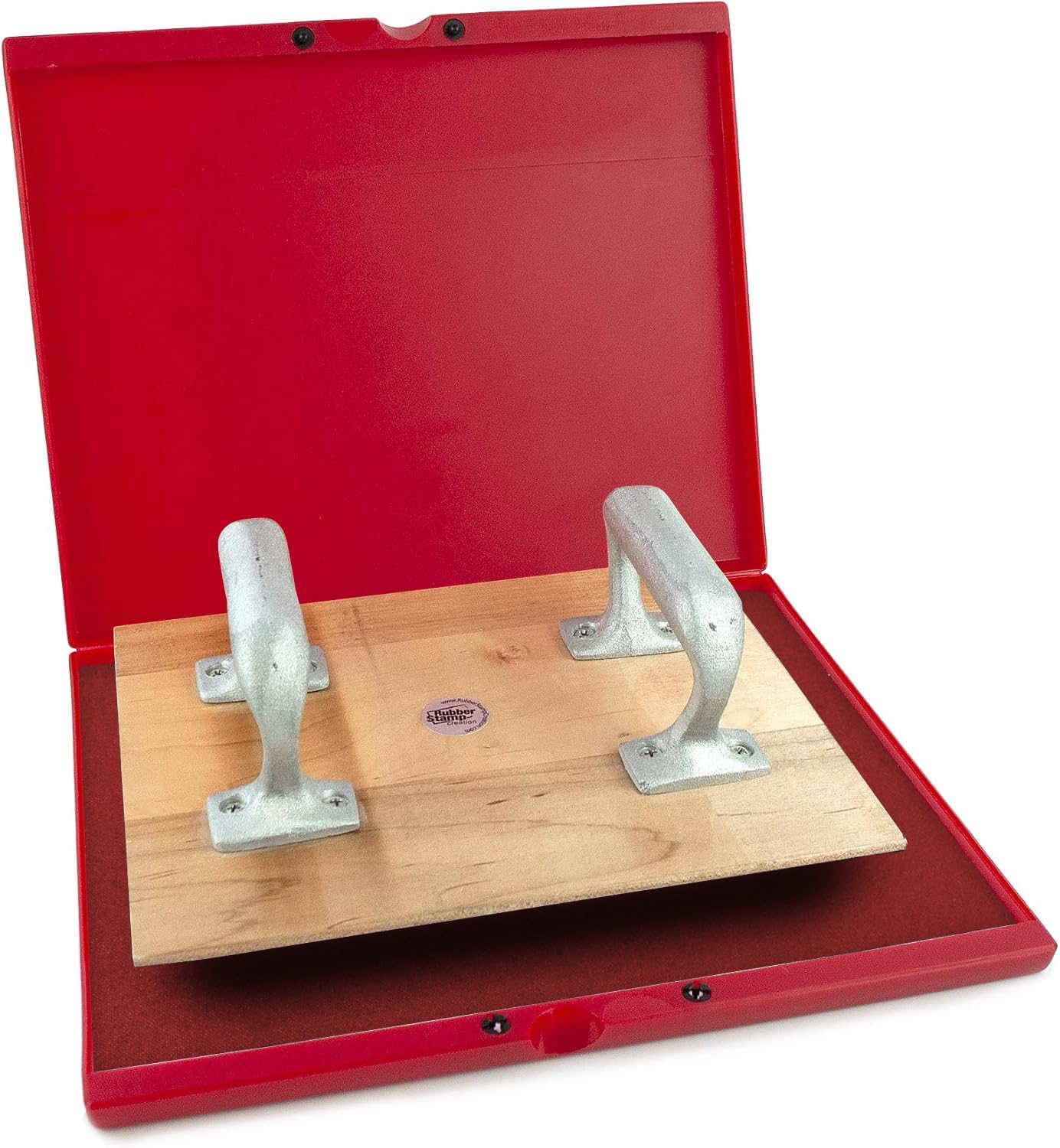 MaxMark Industrial Stamp Pad - Extra Large 9.25" x 12.25" Stamp Pad - Crimson Red Ink