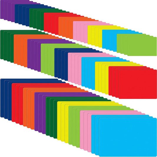 99 Pcs Magnetic Dry Erase Labels Reusable Name Magnets for Classroom Whiteboard 3 Sizes Colored Magnetic Blank Cards for Office Home Kitchen Fridge(Bright Colors)