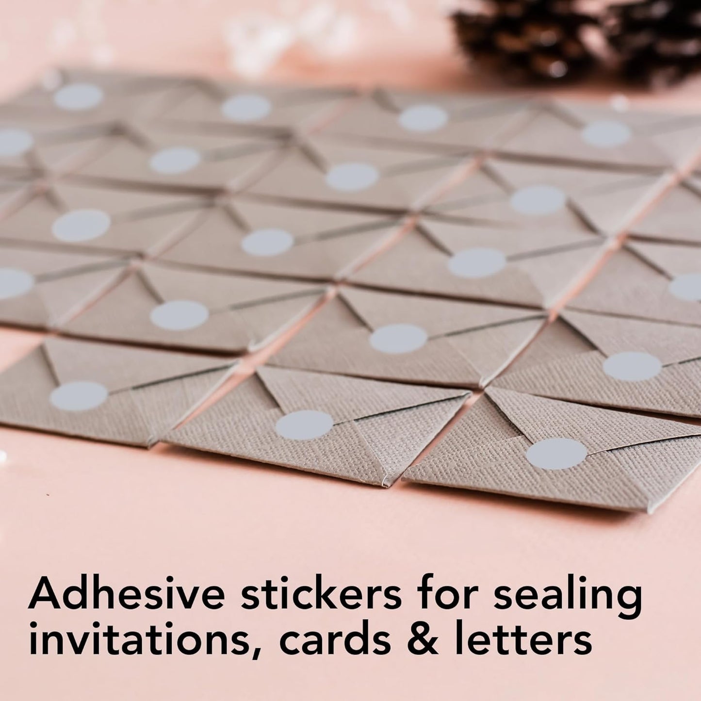 Perco Silver 1/2-Inch Round Circle Dot Sticker Labels with Permanent Adhesive for Wedding Invitations - 3,000 Labels per Roll - Vibrant Colors, Strong Adhesion - Made in USA