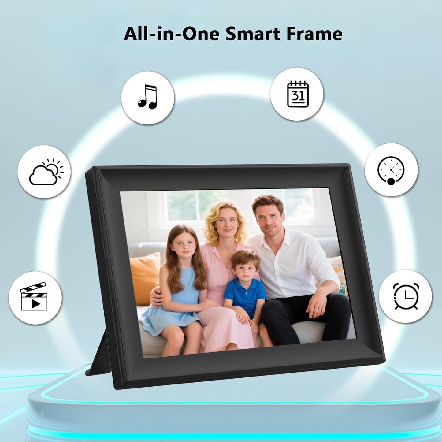 SSAWiFiFRAME Digital Picture Frame 10.1 inch Photo Frame with 50 Photos /200MB Video Sharing via Free APP 32 GB HD IPS Touchscreen, Gift for Grandparents, Parents (Birthday Christmas)