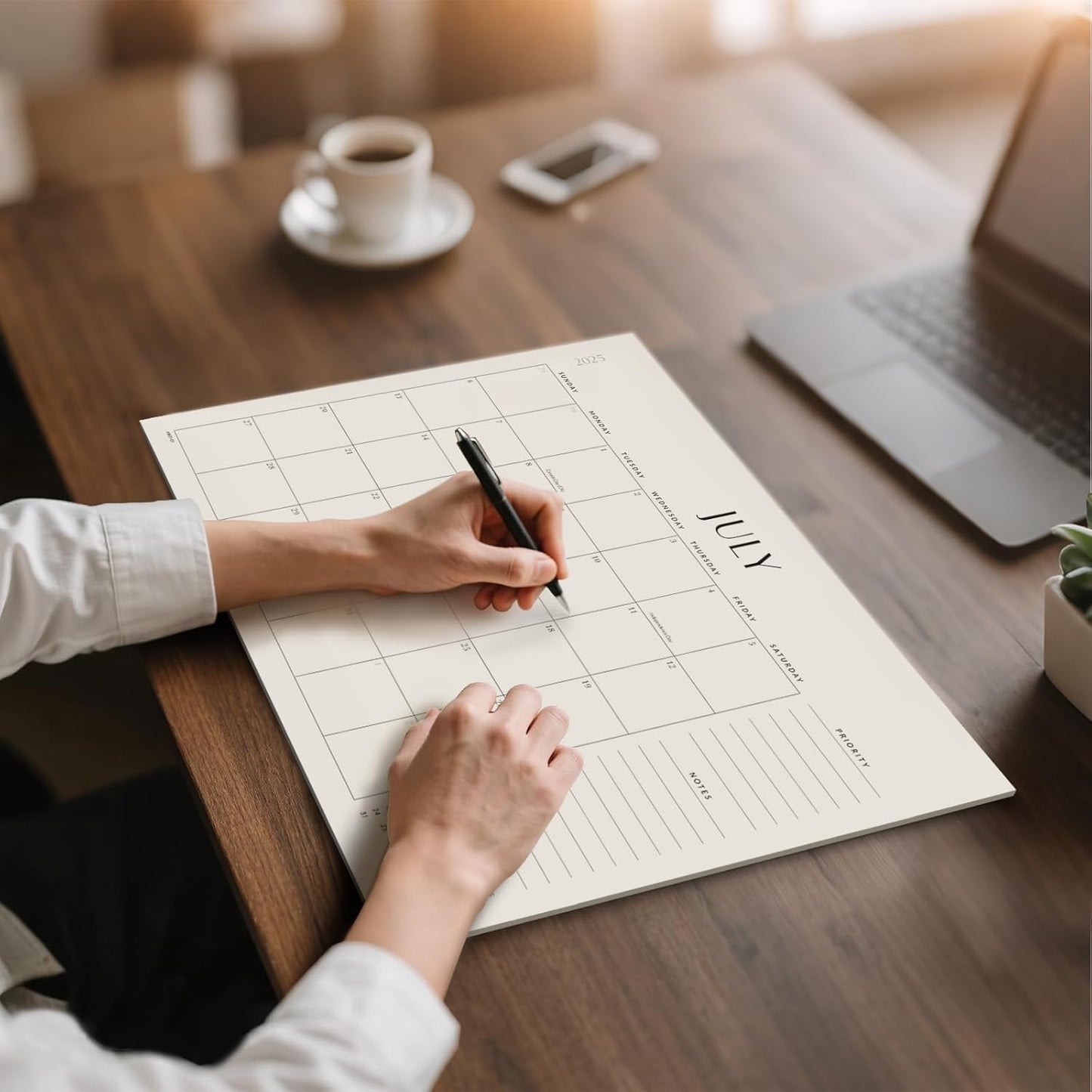 Jotsome Desk Calendar 2025-2026, Academic Desk Pad Calendar From July 2025 to December 2026 22x17 inch, Desk Blotter Calendar for Home and Office, Easy Planning (Jul 2025 - Dec 2026, Extra Large)