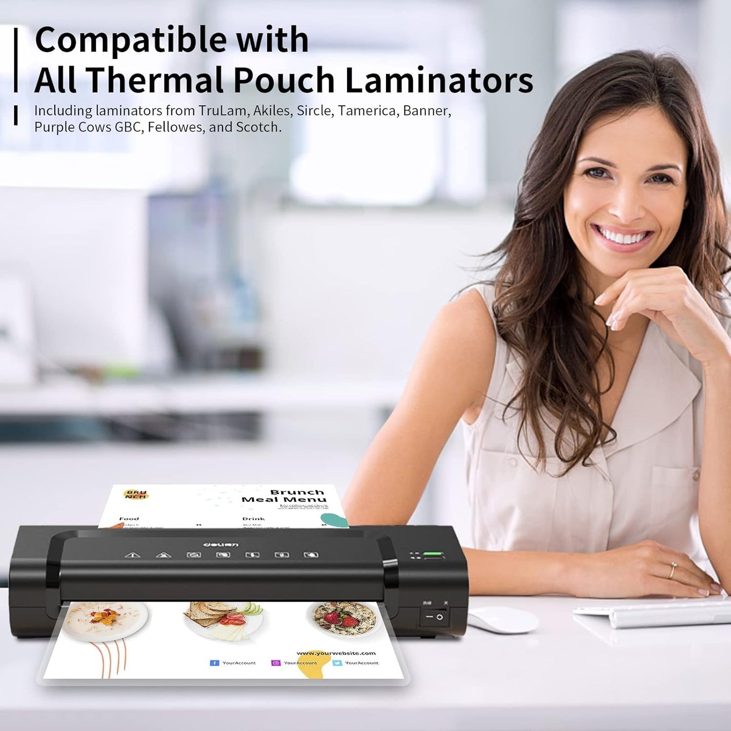 5 Mil Thermal Laminating Sheets 200 Packs, 9” x 11.5” Clear Laminating Pouches Holds 8.5 x 11 Inch Sheet Lamination Plastic Paper for Laminator, School Office Supplies Laminate