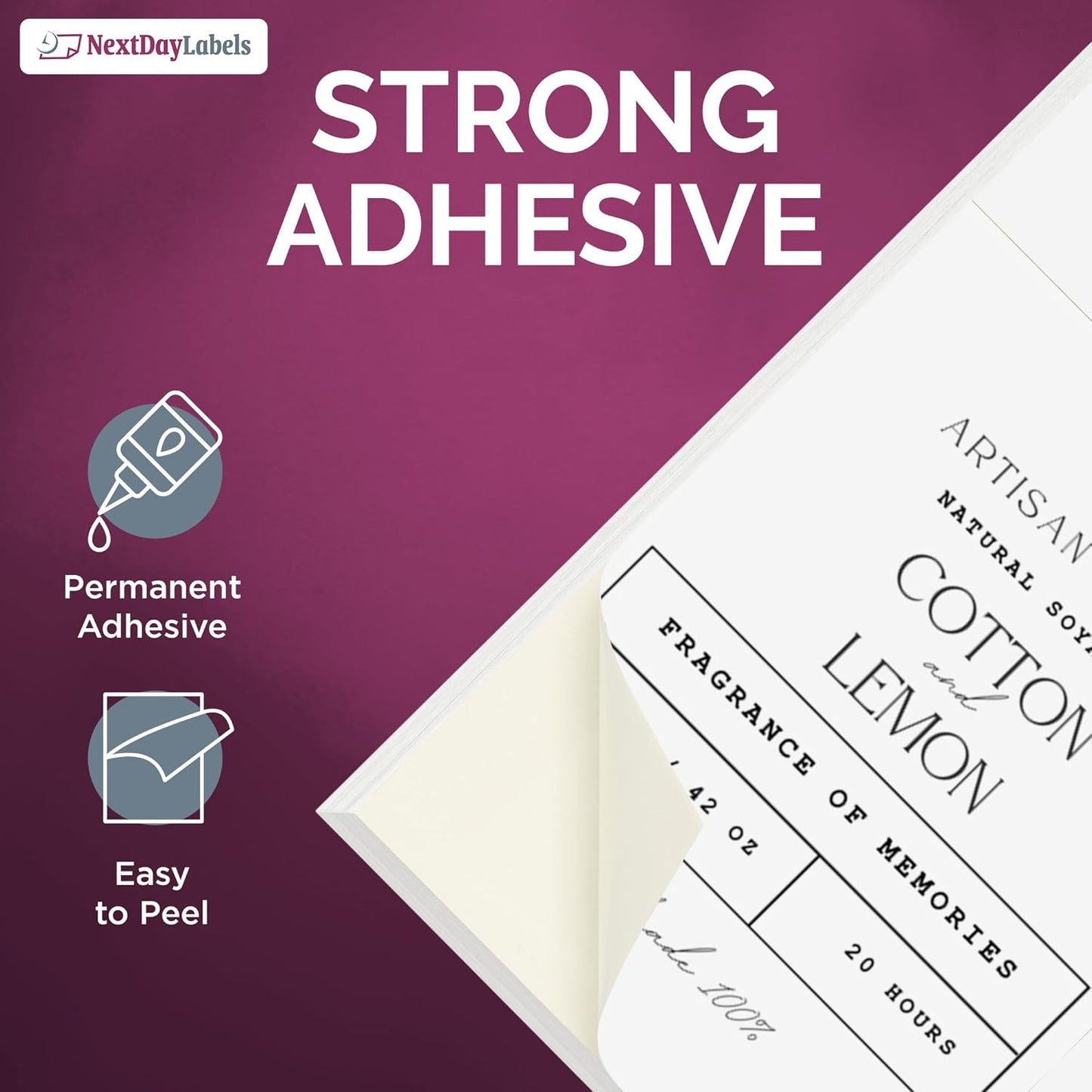 NextDayLabels – 4-1/4" x 5-1/2" Rectangular Sticker Labels for Printer - White Laser/Inkjet Printer Labels Return Address Labels Shipping Label Stickers (100 Sheets, 4 Per Sheet, 400 Labels)