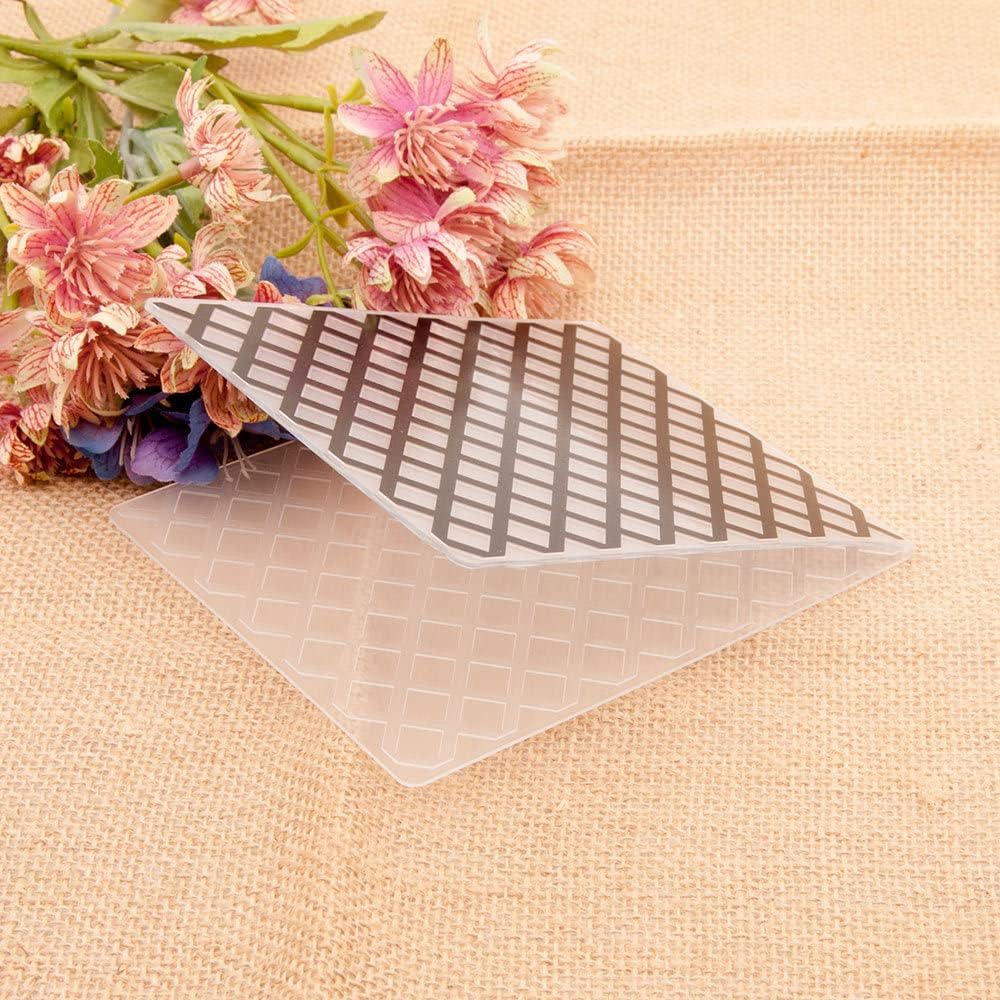 6Pcs Flower Leaf Embossing Folders DIY Craft Paper Card Embossing Template Stencil Paper Card Decorating Mold Plastic Embossing Machine Template for Card Making Scrapbooking Photo Album Decoration