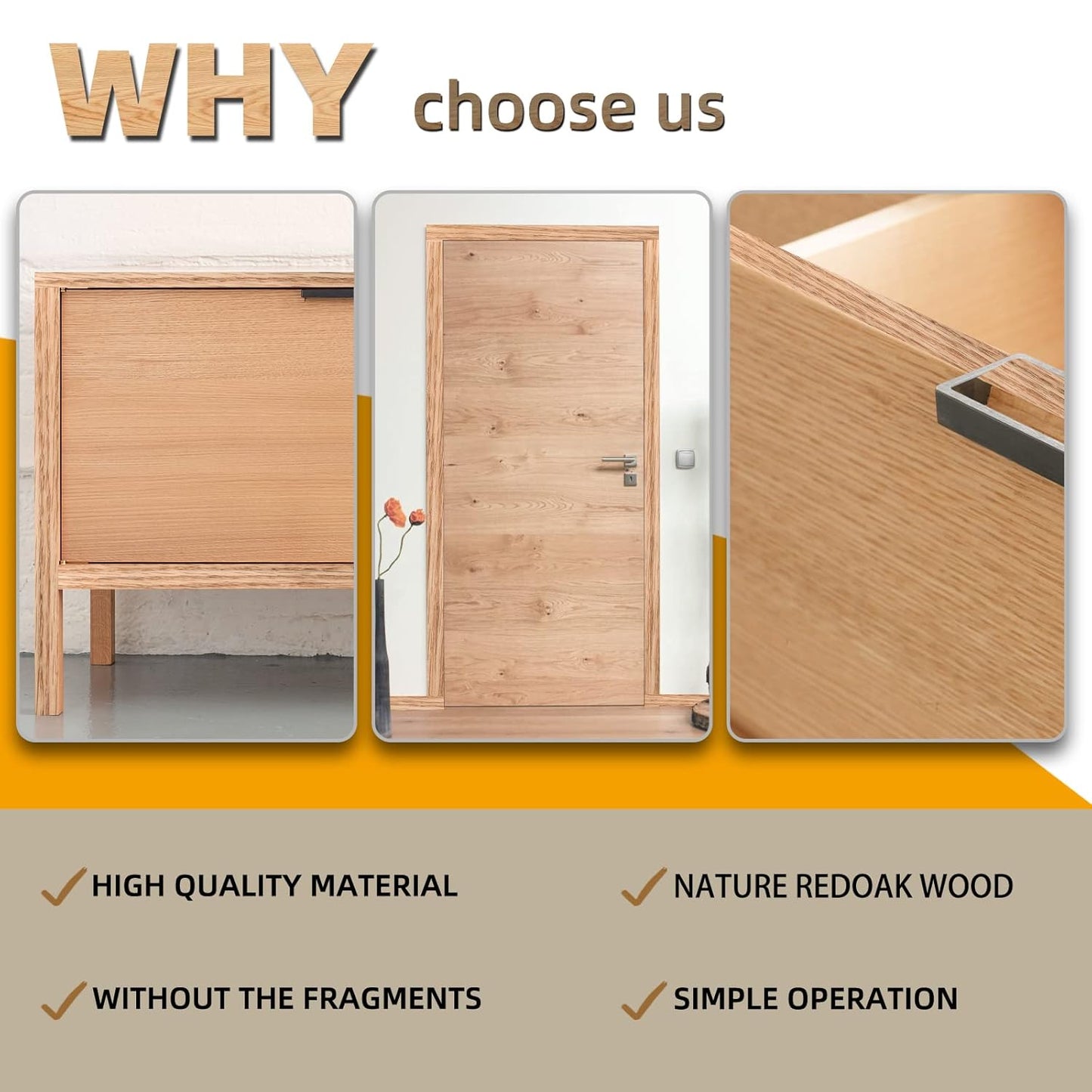 GSCIT Club Red Oak Edge Banding, 2 inch x 250ft roll of Veneer Plywood Edge Banding Preglued Flexible, Wood Tape Banding for Cabinet Repair