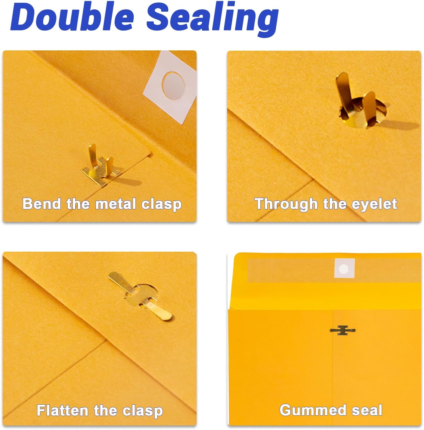 9x12 Expanding Manila Envelopes with Clasp 25 Pack, Goefun 180 GSM Heavyweight Expandable Manilla Folders 8.5 x 11 Letter Size, 1.2'' Expansion, for Home Office Business Storage and Organizing