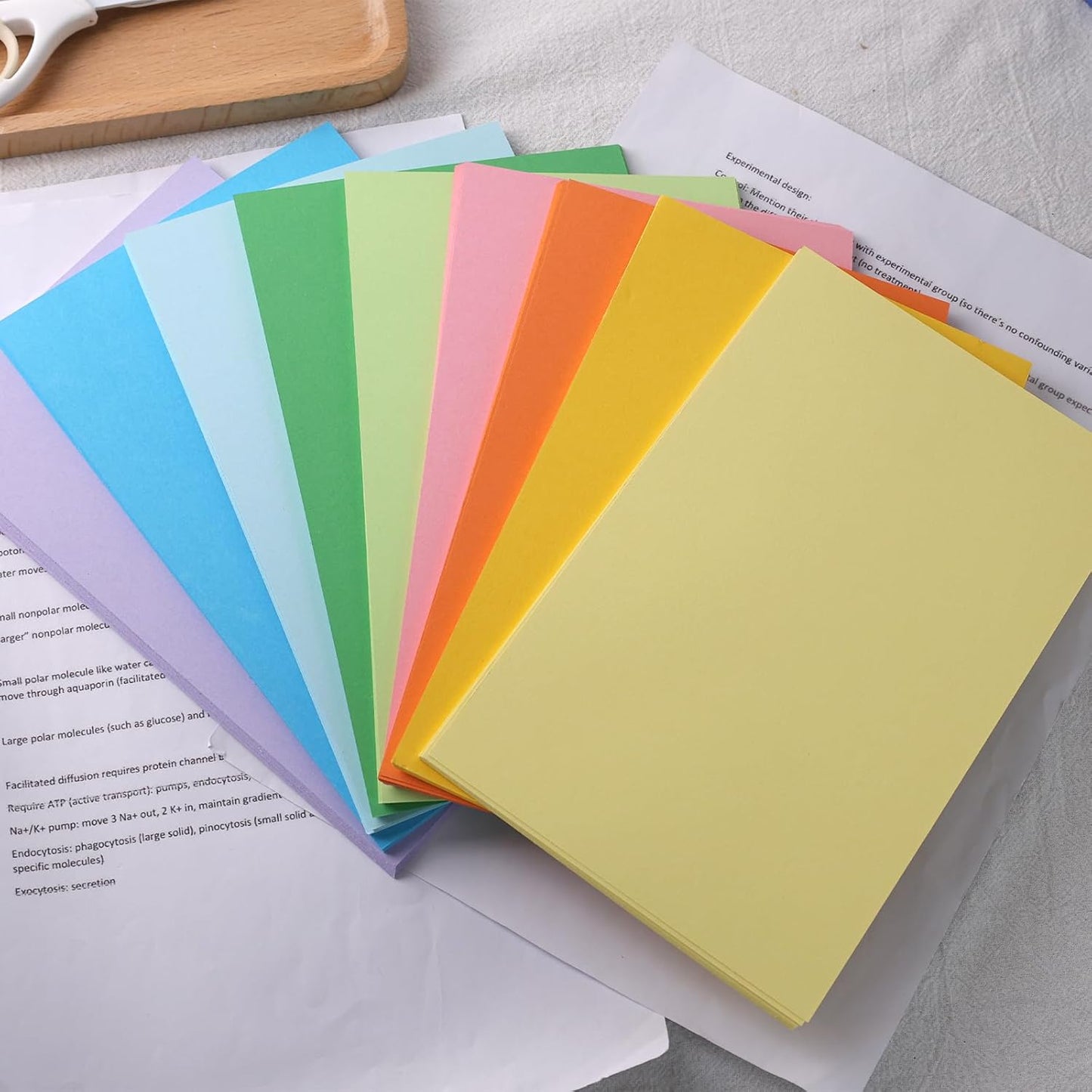 Koogel 180PCS Large Blank Index Cards 5x8, Colored Flash Cards Notecards for Back To School Learning Studying Classroom Office Note Taking Recipes Supplies, 9 Neon Colors