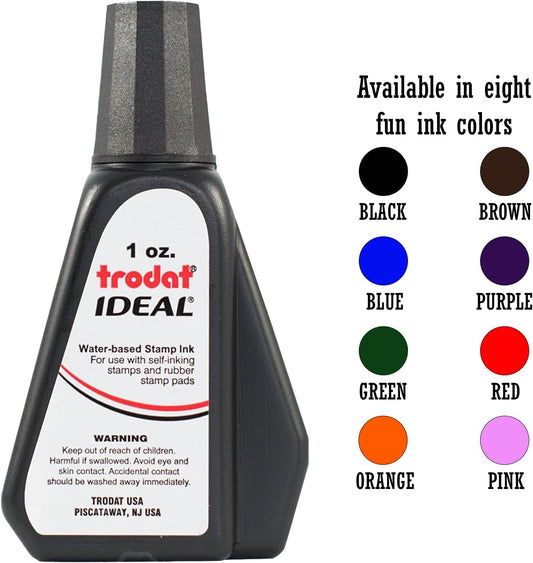 1oz Ink Refill for Sniggle Sloth Self-Inking Stamps - Orange