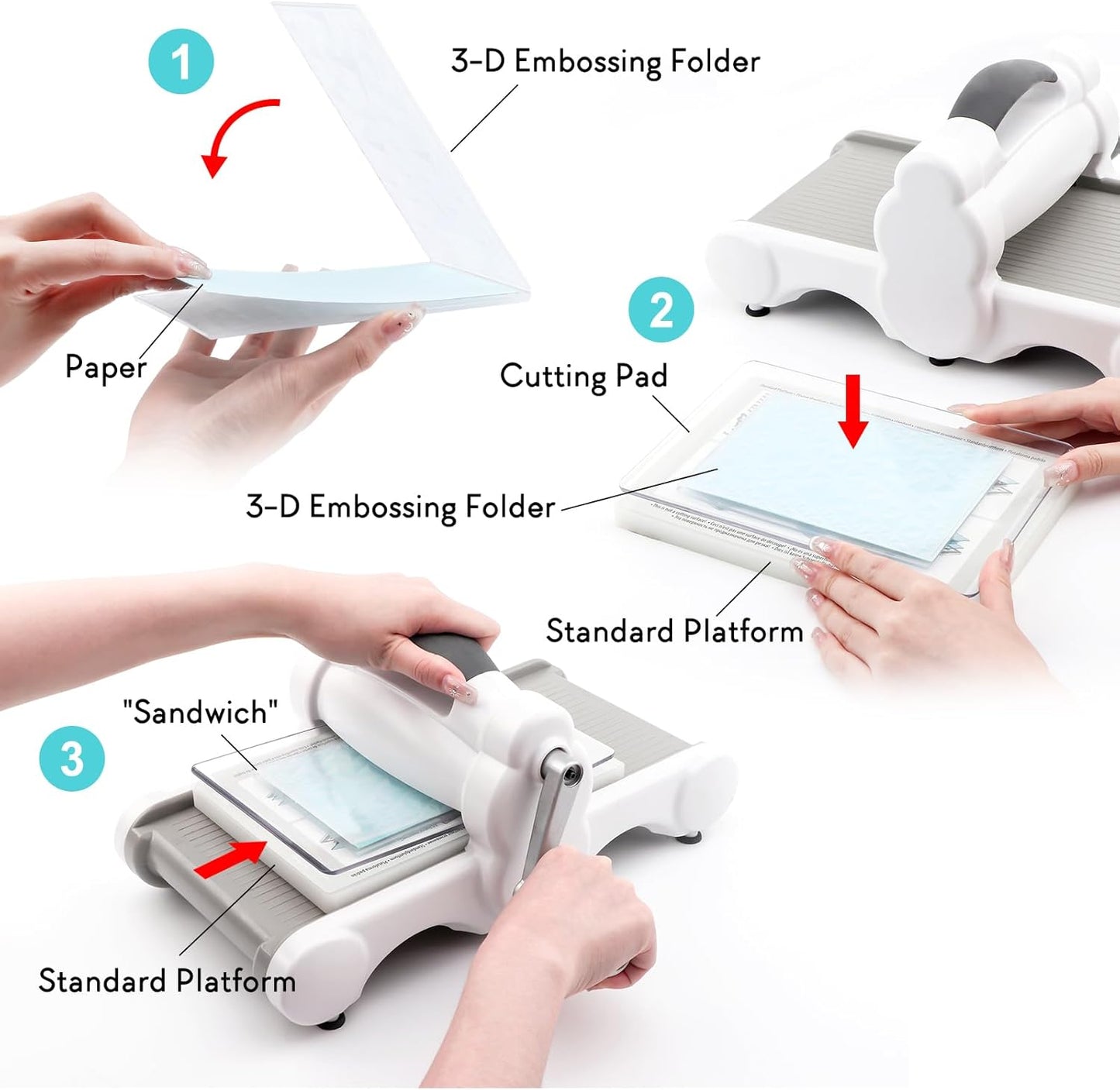 BAOFALI 3D Embossing Folder for Card Making,Bow Tied on The Bell Clear Plastic Texture Fades Embossing Folder Template for Scrapbooking and Other Paper Craft Album Stamps DIY Decoration