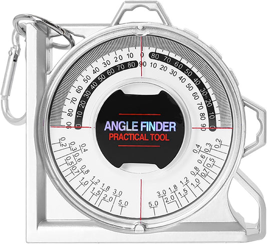 Angle Finder Inclinometer Protractor Magnetic Angle Finder Angle Measuring Tool Tilt Level Meter Slope Locator Angle Measurement Engineering Clinometer Angle Meter Gauge for Household Industrial Use