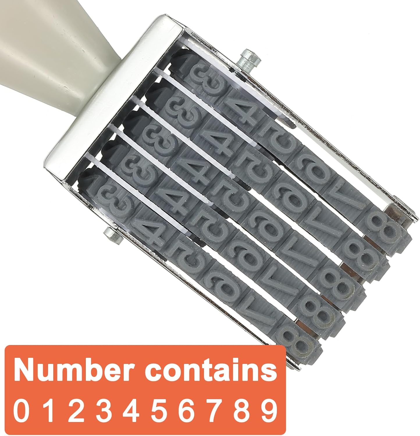 PATIKIL 5 Digit Number Roller Stamp, Adjustable Rubber Stamp Changeable Numerical Symbol Office Date for Business Creative Price Tag