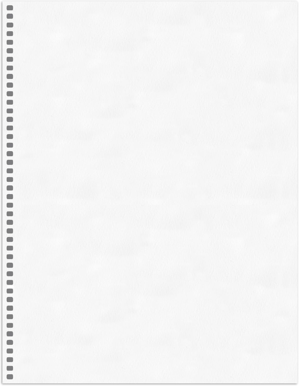 PrintWorks Professional Pre-Punched Spiral Binding Paper - 44-Hole (4:1 Pitch Hole Punch) - Book Binding Printer Paper - Made in the USA - 500 Sheets - 8.5" x 11" - 24 lb - 92 Bright White (04147)