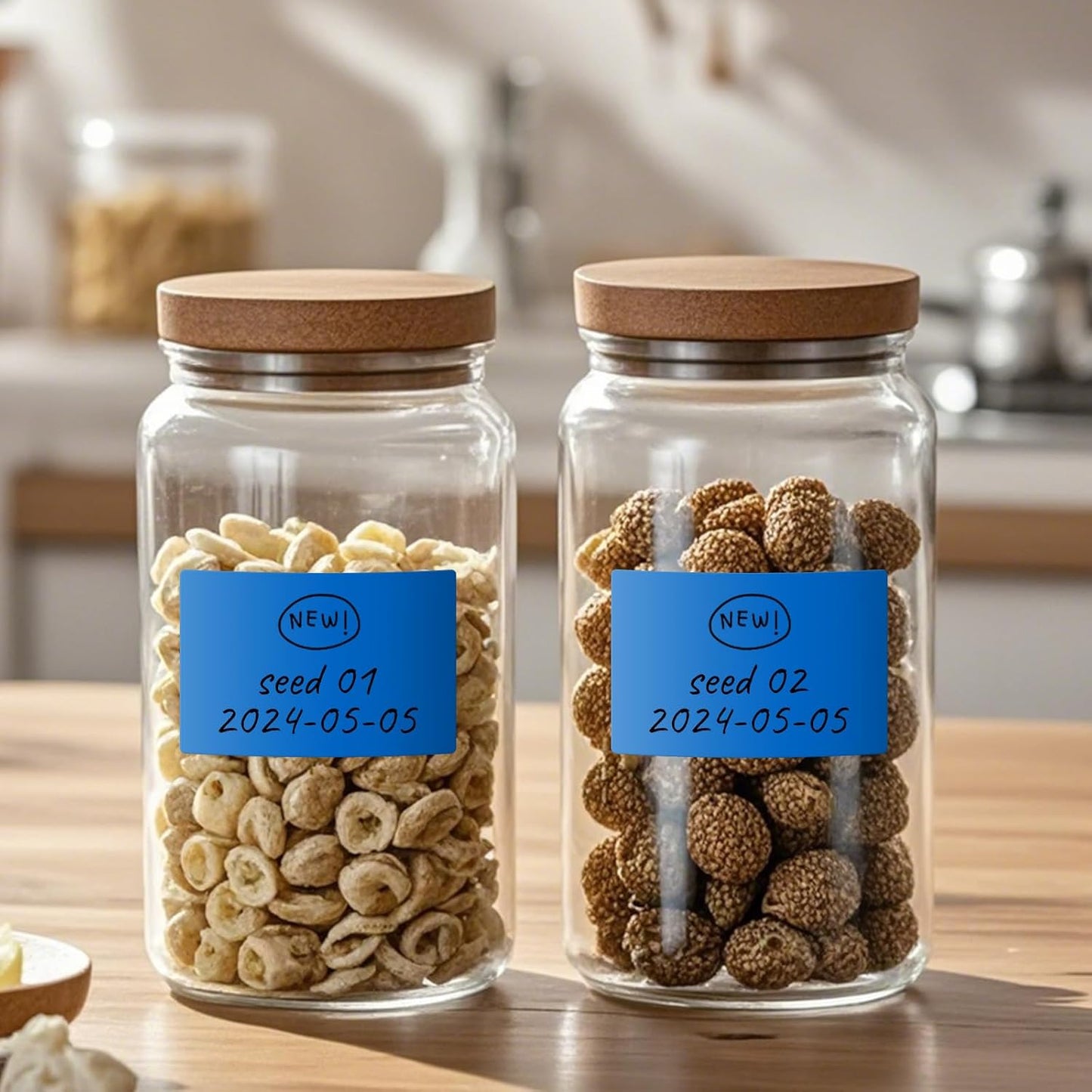 Colored Stickers 3×2 Inch Vinyl File Folder Sticker Blue Rectangle Removable Waterproof Color Coding Moving Label for Boxes Office Inventory Labeling 40 PCS