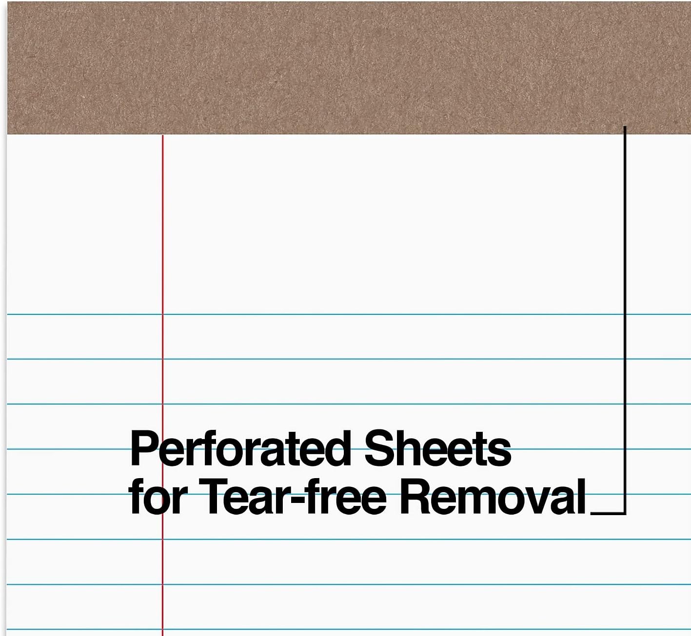 STAPLES 491461 Notepads 5-Inch x 8-Inch Narrow White 50 Sheets/Pad 12 Pads/PK (18592STP)