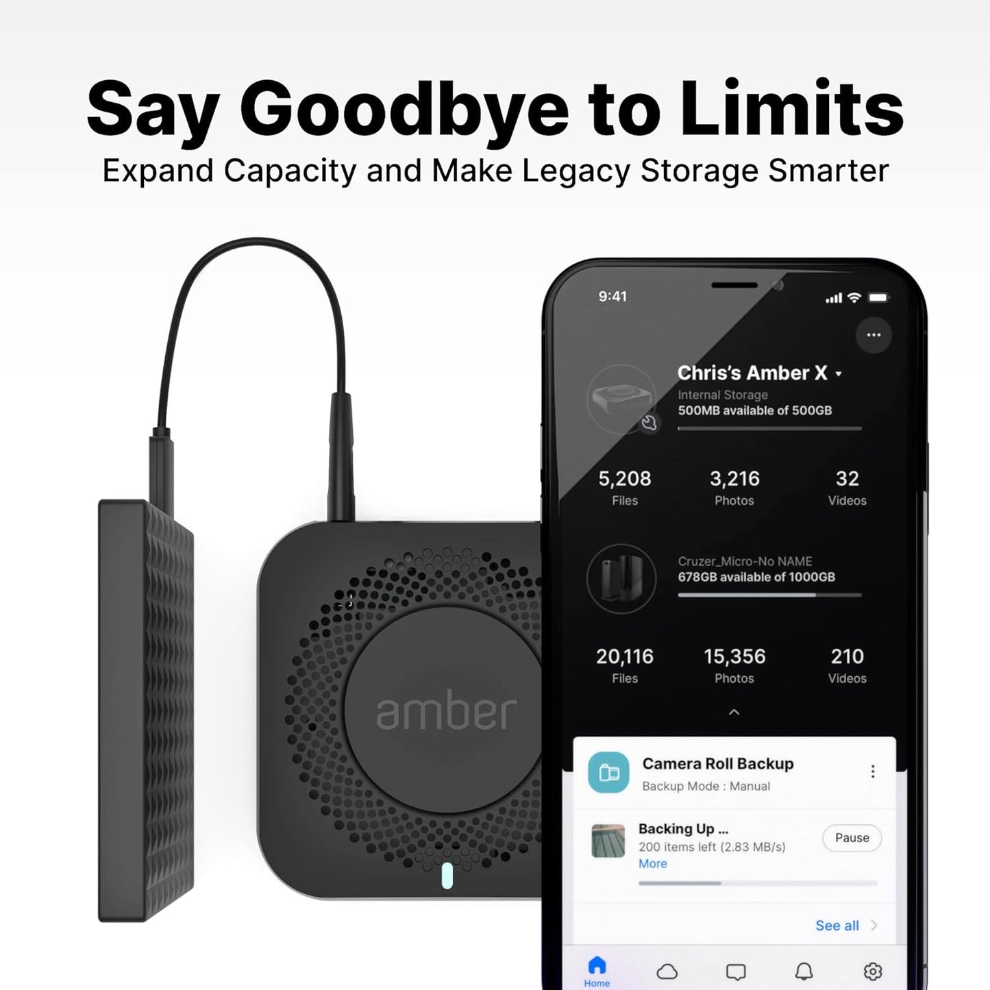 Smart Personal Cloud Storage Device Data and Media Files, Built-in 2TB High-Speed SSD with USB Storage, Plex and Home Assistant/iOS/Android/Windows/Mac Compatible