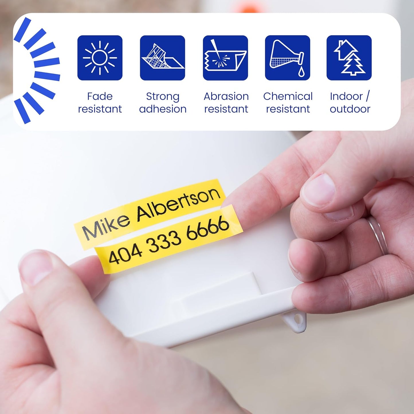 Brother Genuine P-touch TZE-S131 Tape, 1/2" (0.47") Wide Extra-Strength Adhesive Laminated Tape, Black on Clear, Laminated for Indoor or Outdoor Use, Water-Resistant,0.47" x 26.2' (12mm x 8M), TZES131