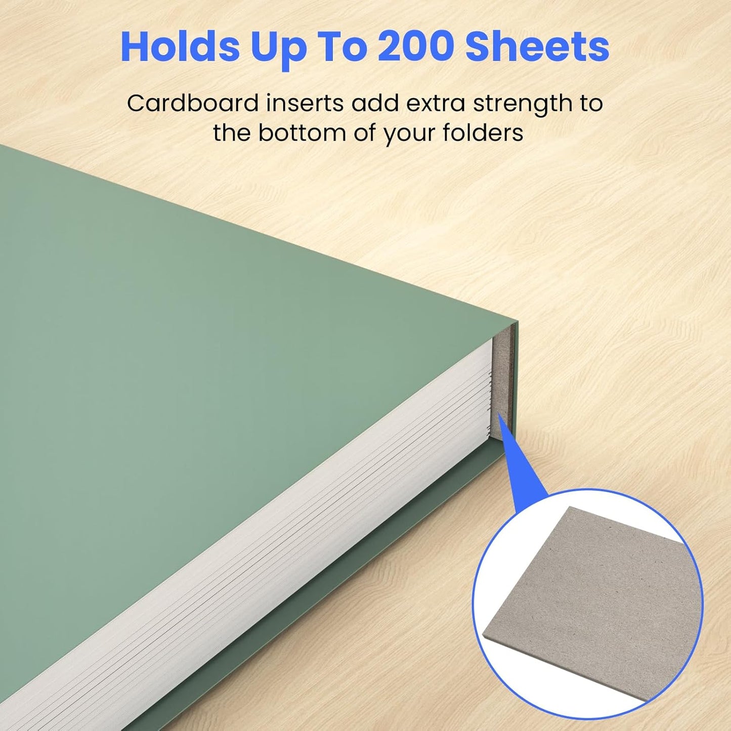 Hanging File Folders Letter Size, 25 Pack File Organizer Folders, 1/5-Cut Tabs With Hanging File Folder Framer, Heavy Duty 2 Inch Expansion, Stay Organized for Your Home and Office Bulk File.