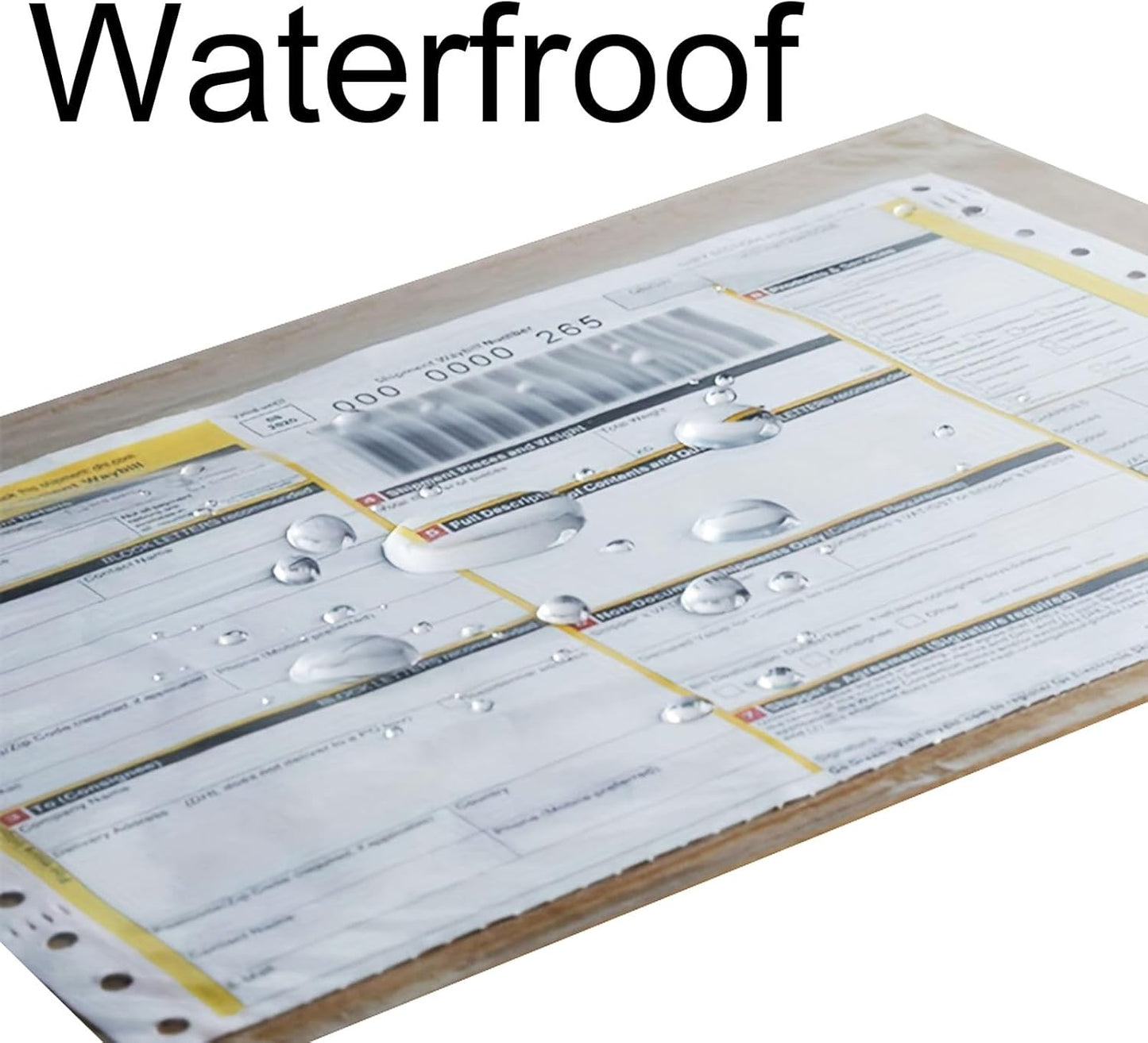 Shipping Labels Sleeves, Packing Slip Envelope Pouches 7.5" x 5.5" Packing List Mailing Envelopes with Clear Self-Adhesive (50 Pack)