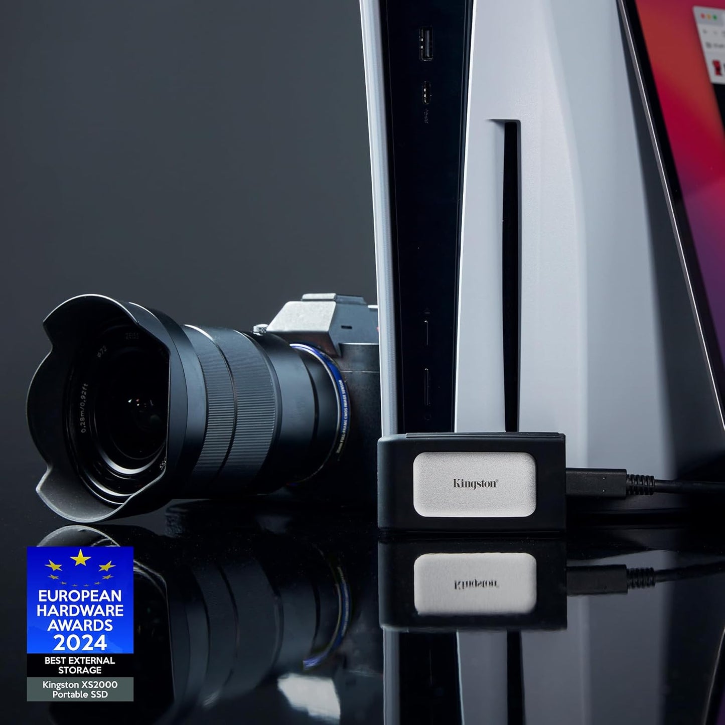 Kingston XS2000 1TB High Performance Portable SSD with USB-C | Pocket-sized | USB 3.2 Gen 2x2 | External Solid State Drive | Up to 2000MB/s | SXS2000/1000G