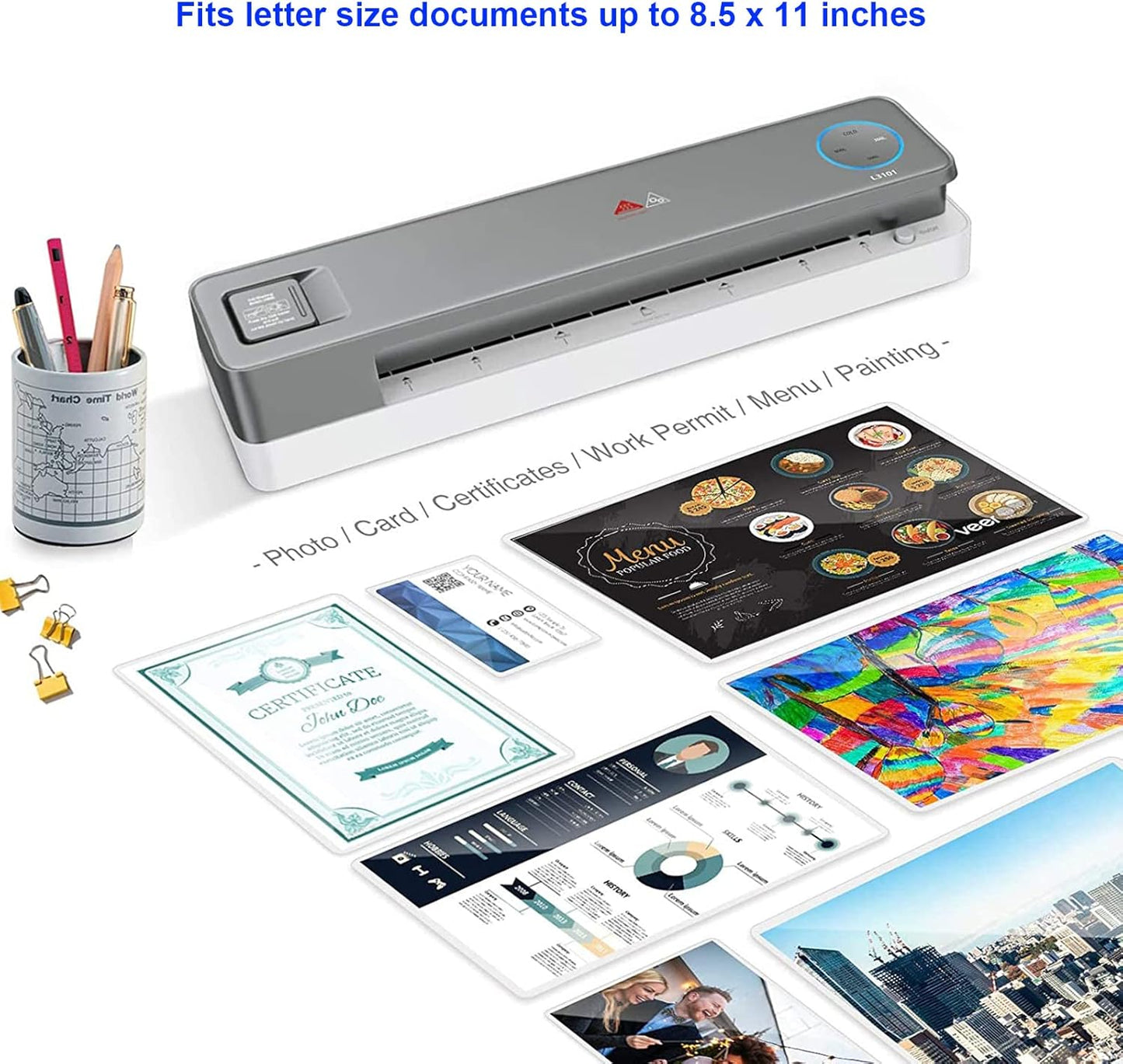 MPRT Laminating Sheets, 3 Mil Clear Thermal Laminating Pouches 8.9 x 11.4 Inches Laminate Sheet Paper for Laminator, 1000-Pack