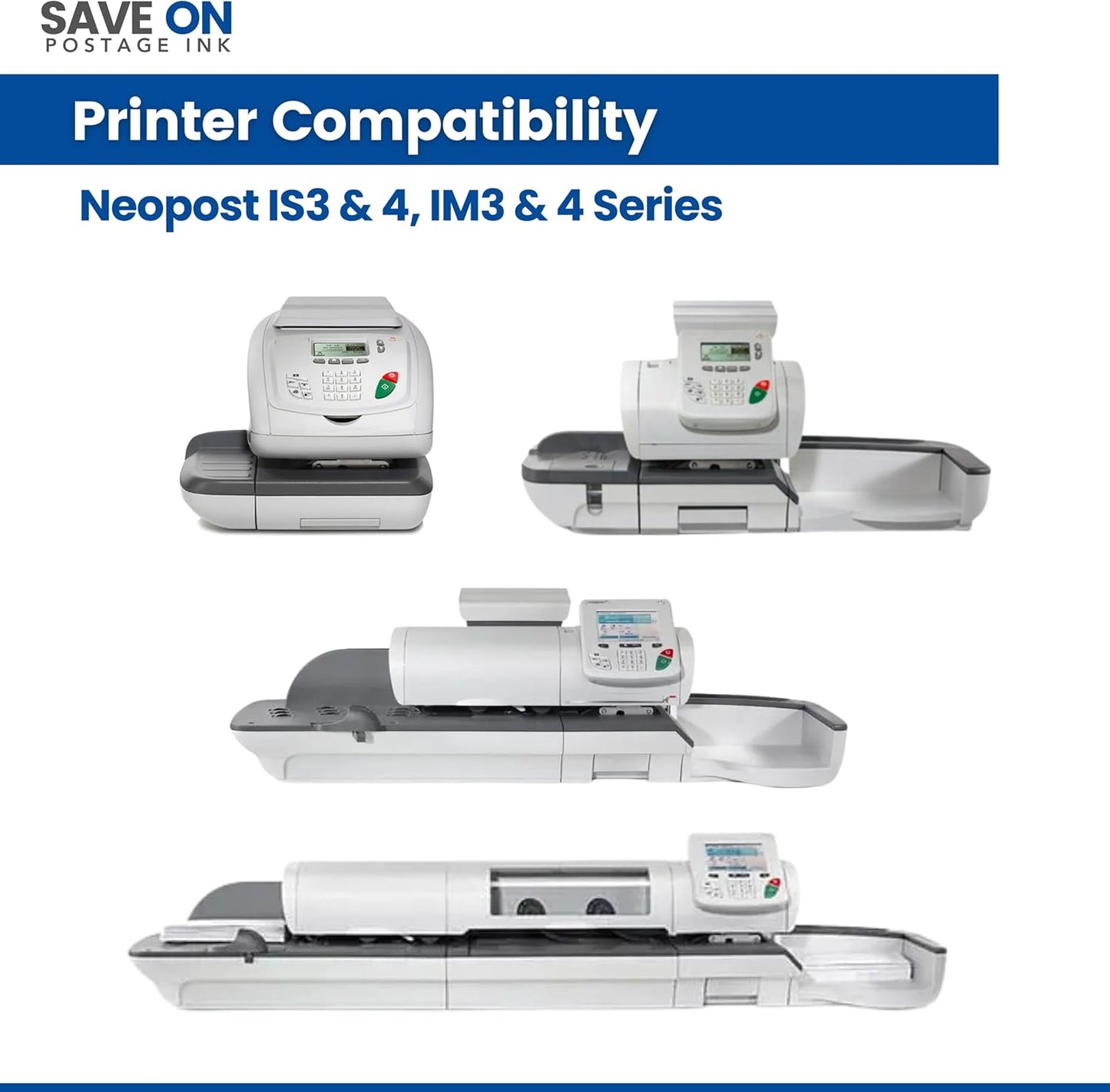Save On Postage Ink ISINK34 Compatible Ink Cartridge Replacement for IM 3, IM4, IS3 & 4 Series Mailing Machines