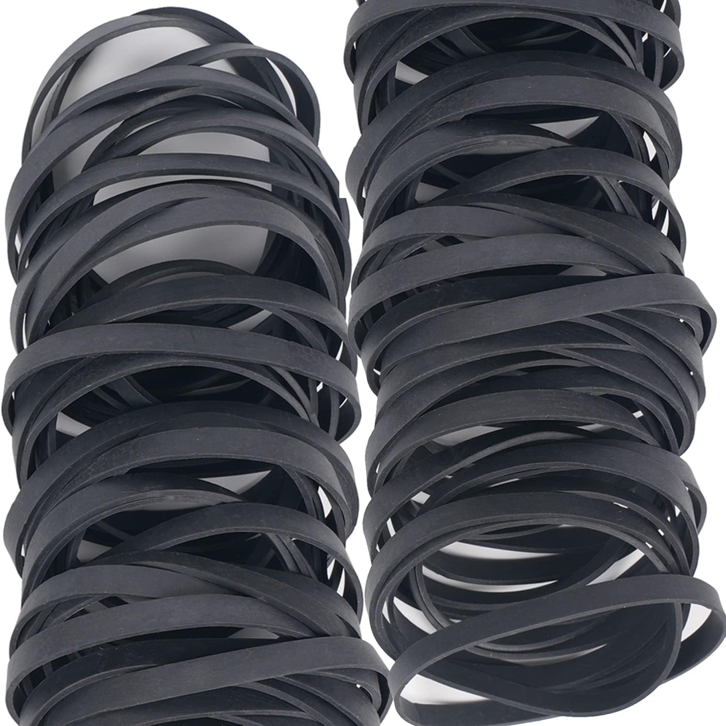 Rubber Bands Size #64 - 120 Pieces Elastic Black Bands for Office, Files, Litter Box